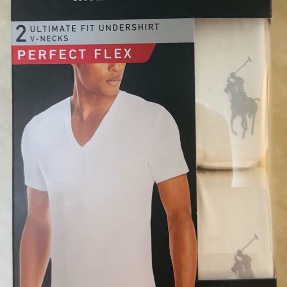 Polo Ralph Lauren Perfect Flex V-Neck Undershirt 2-Pack - Picture 4 of 10